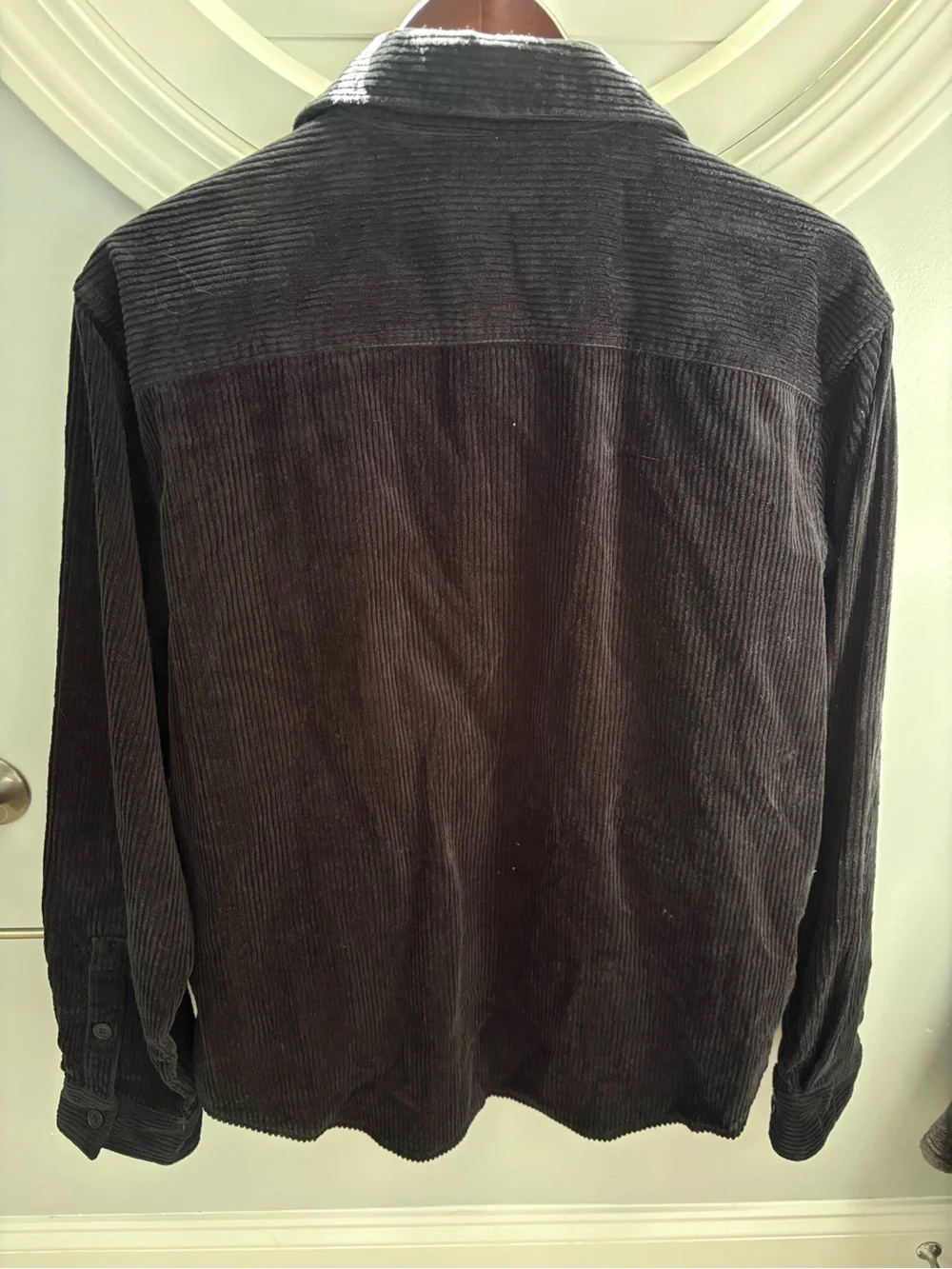 Bonobos black corduroy shirt jacket size medium